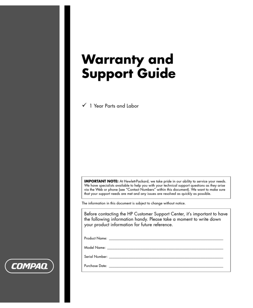 Compaq Presario SR1600 - Desktop PC Installation instructions