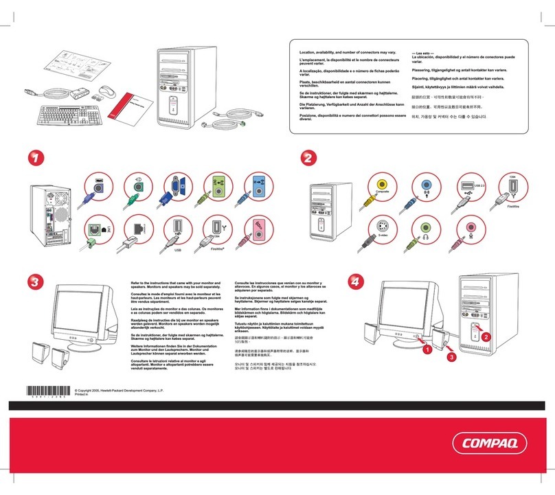 Compaq SR1000 Important safety instructions