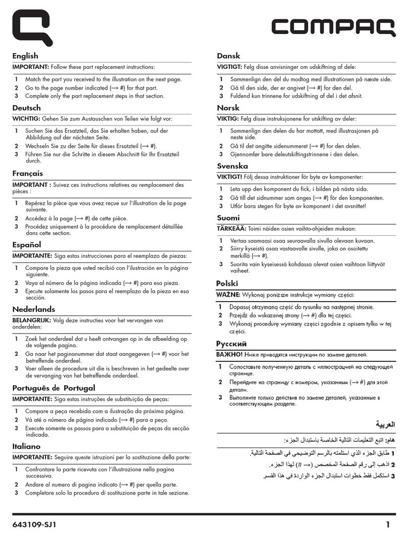 Compaq CQ1500 User manual