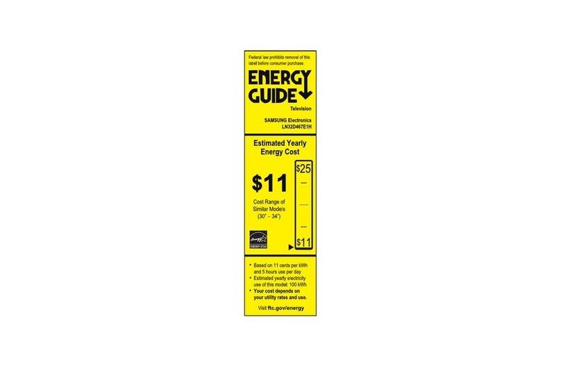 Samsung LN32D467E1H Quick start guide