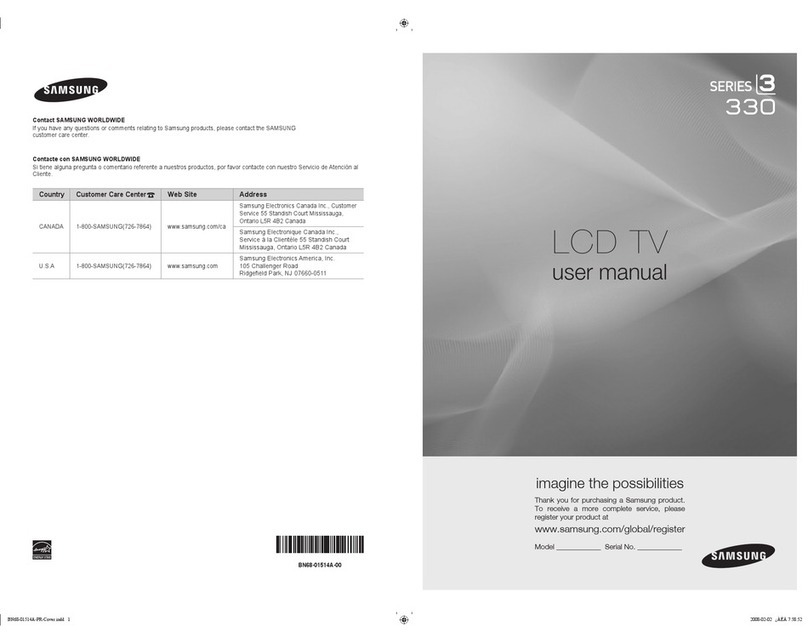 Samsung LN37A330J1D User manual