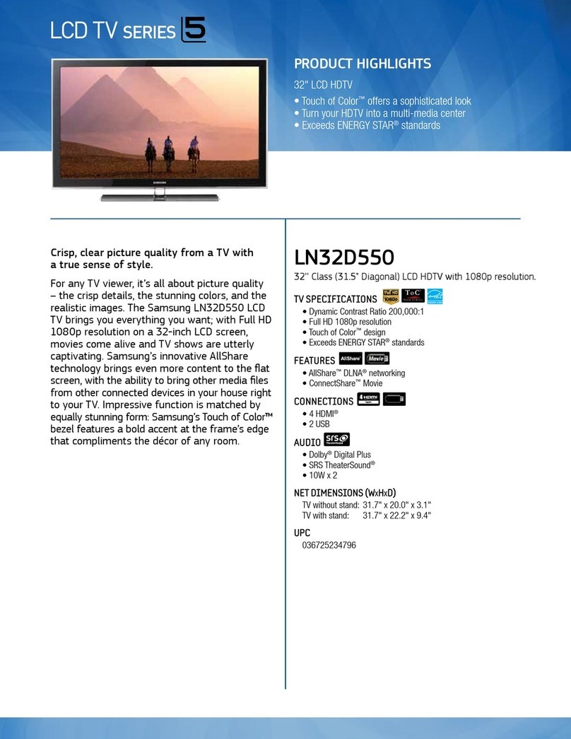 Samsung LN32D550 User manual