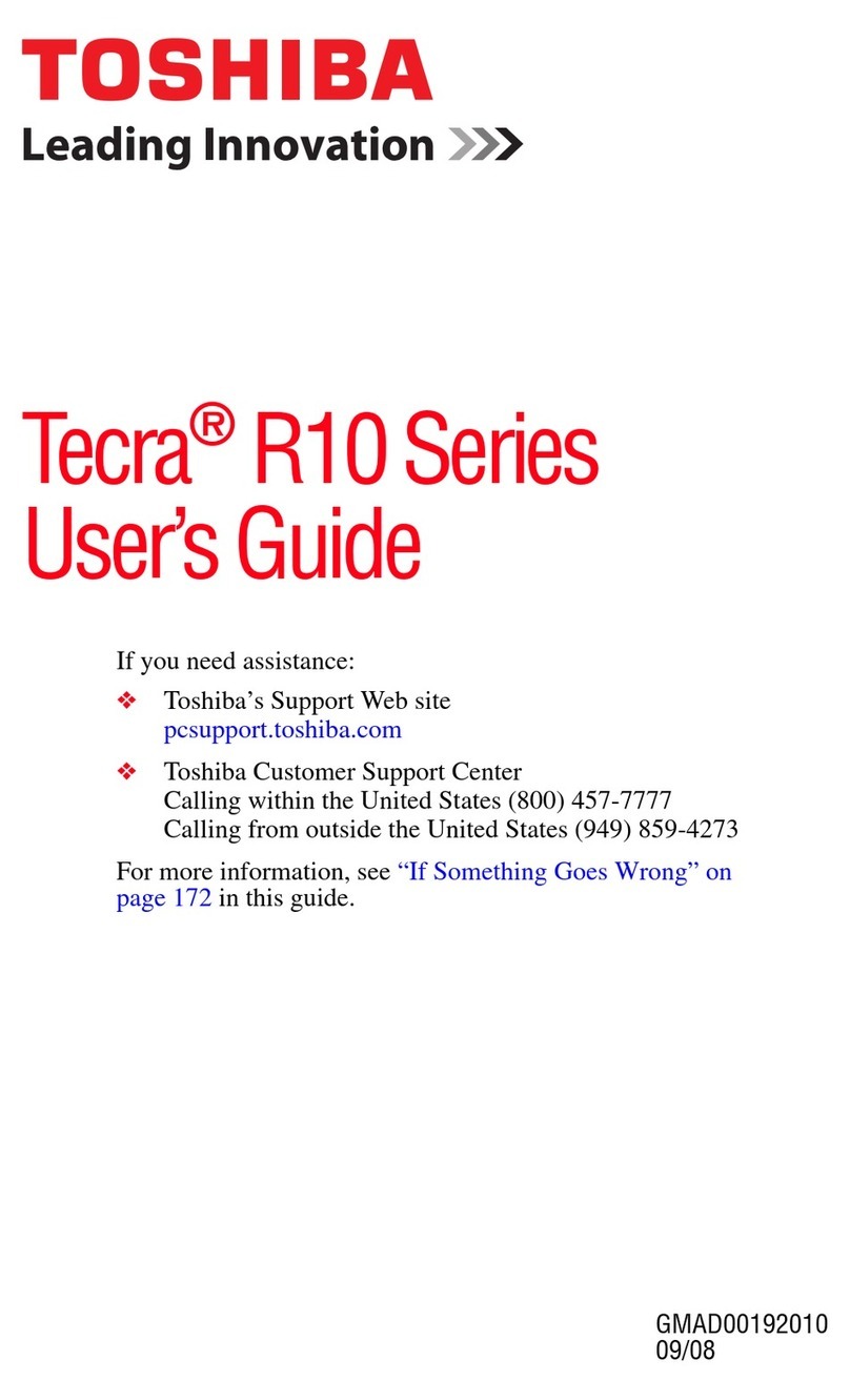 Toshiba Tecra R10-S4401 User manual