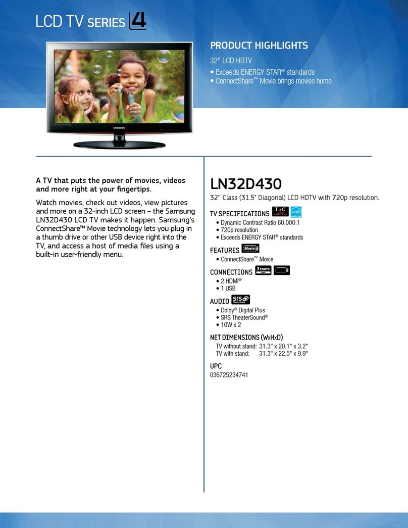 Samsung LN32D430G3DXZA User manual