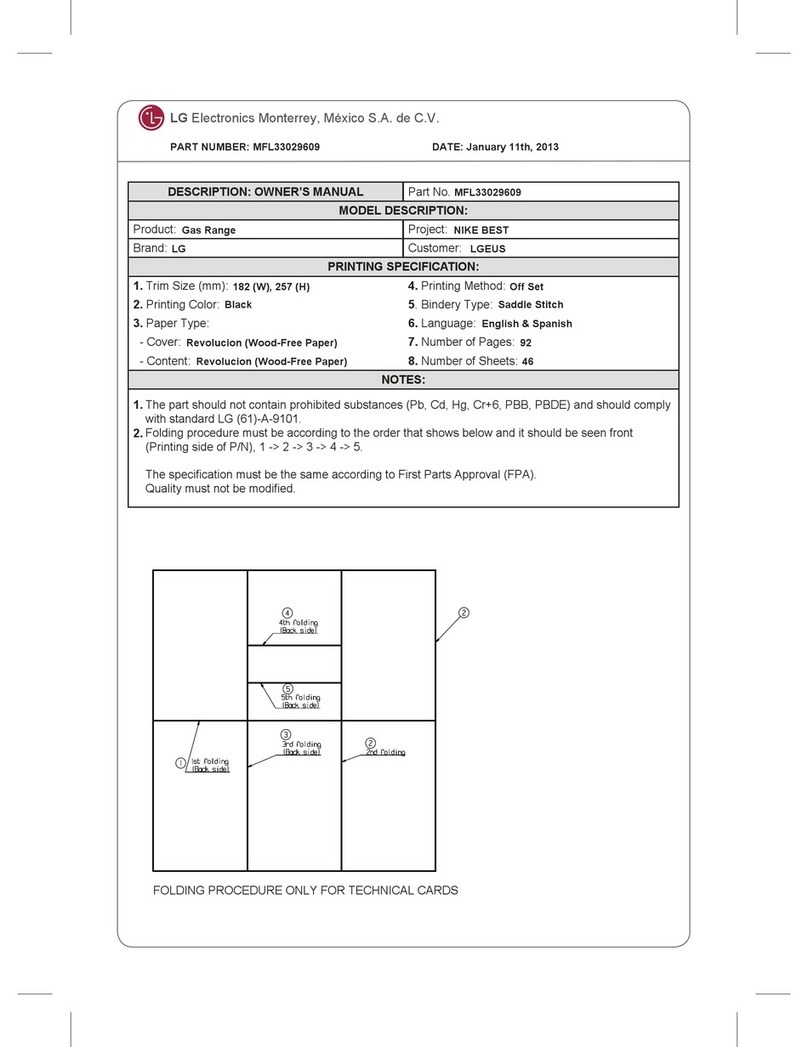 LG LDG3017ST User manual