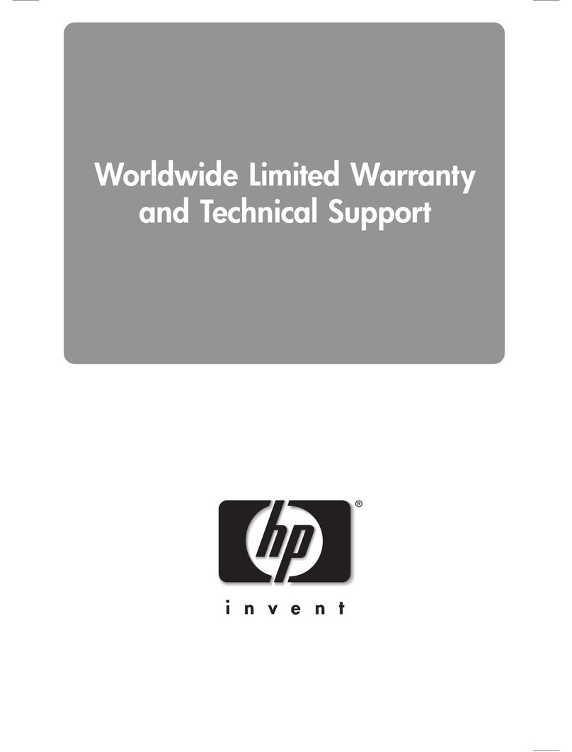 HP Pavilion ZT3000 Use and maintenance manual
