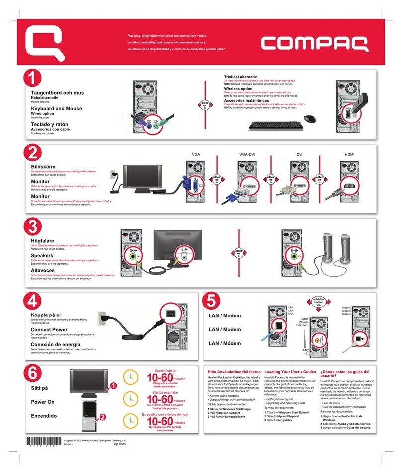 Compaq SR5605F - Presario - 1 GB RAM Specification sheet Compaq SR5605F - Presario - 1 GB RAM Specification sheet