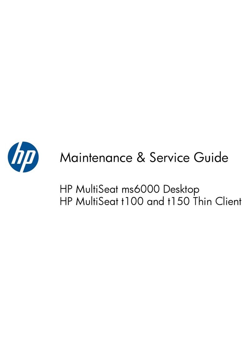HP Pavilion t100 - Desktop PC Manual
