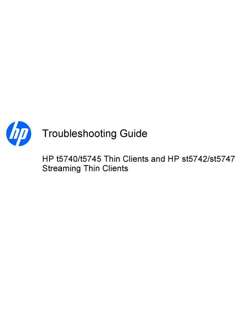HP st5742 - Streaming Client User manual HP st5742 - Streaming Client User manual