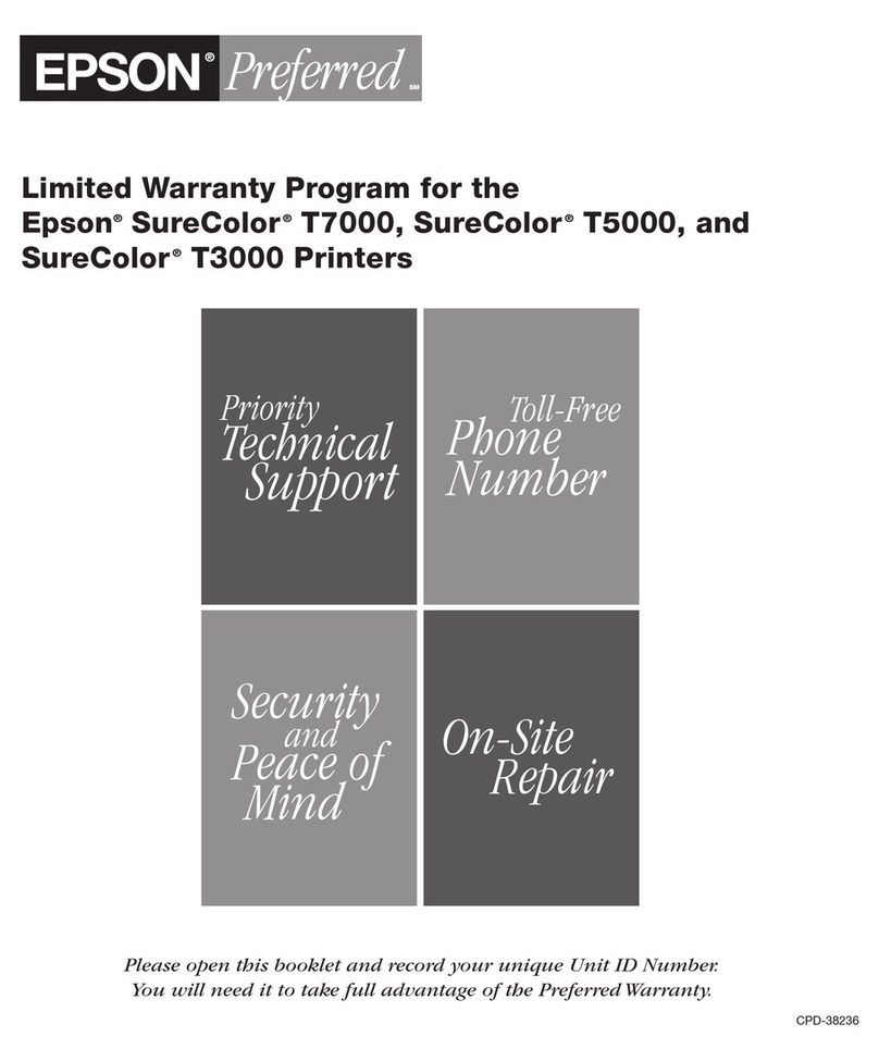 Epson SureColor T3000 Use and maintenance manual