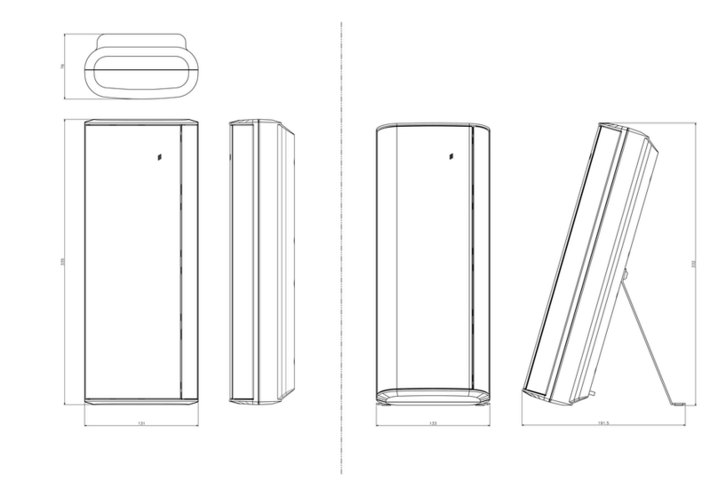 Denon S-302 - AV System Dimensions