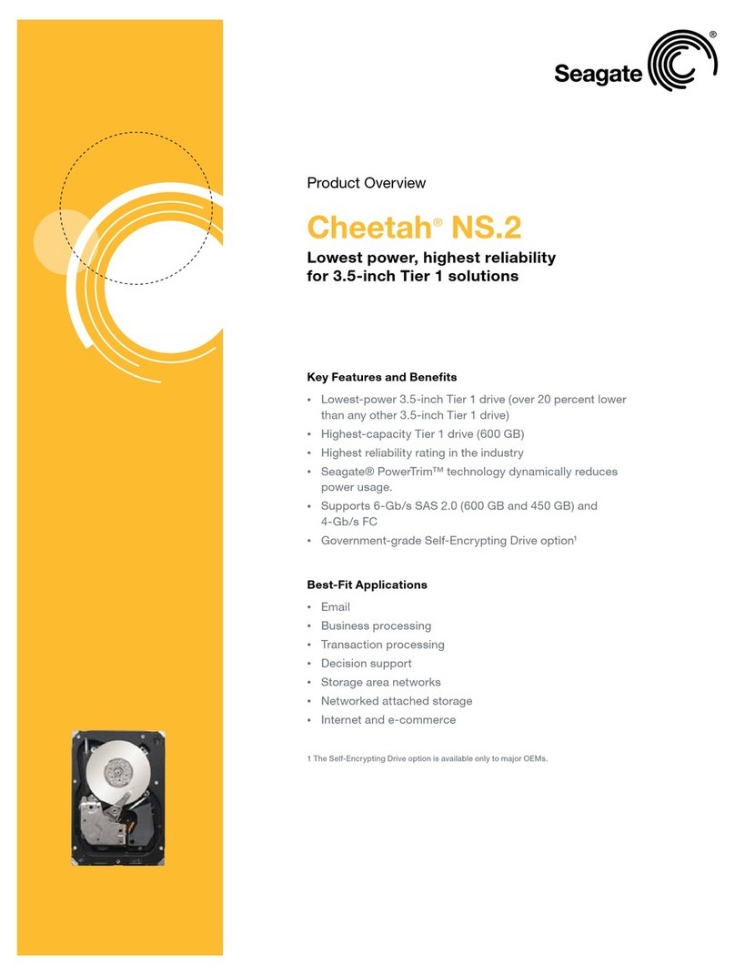 Seagate ST3600002FC - Cheetah 600 GB Hard Drive Operating and safety instructions