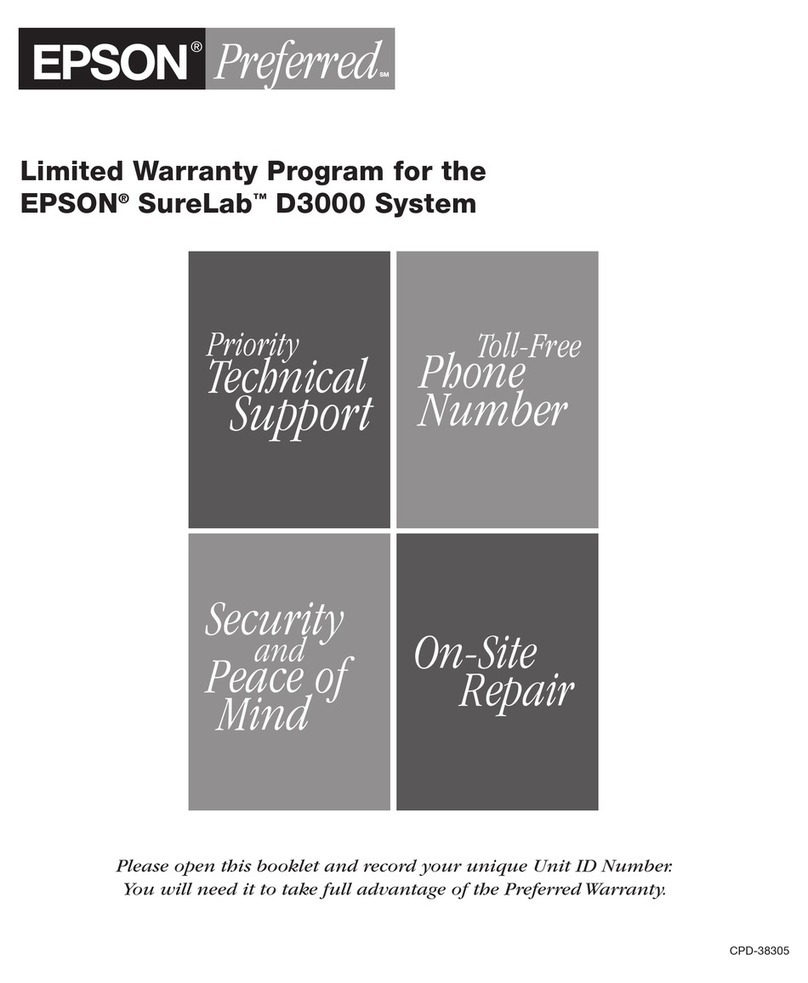 Epson SureLab D3000 - Double Roll Use and maintenance manual