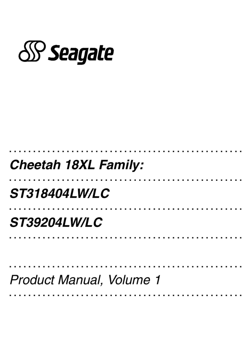 Seagate ST39204LC - Cheetah 9.2 GB Hard Drive User manual