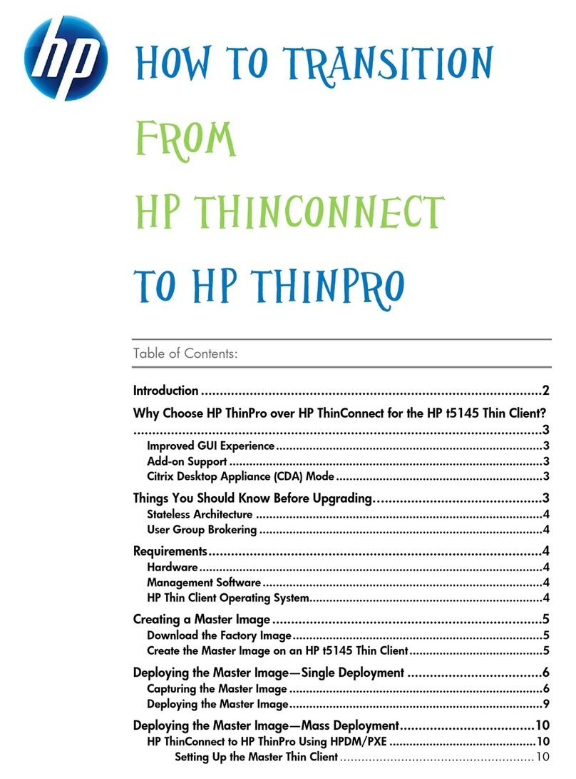 HP T5145 - Thin Client - Tower User manual