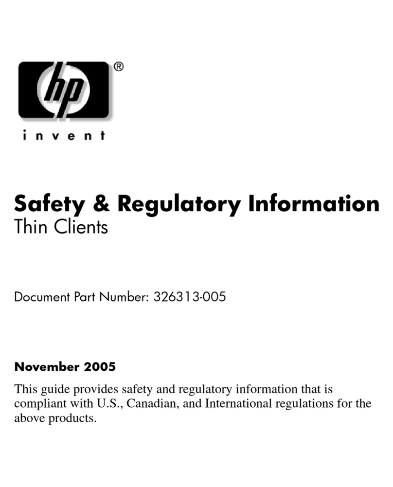 HP T5125 - Compaq Thin Client Owner's manual