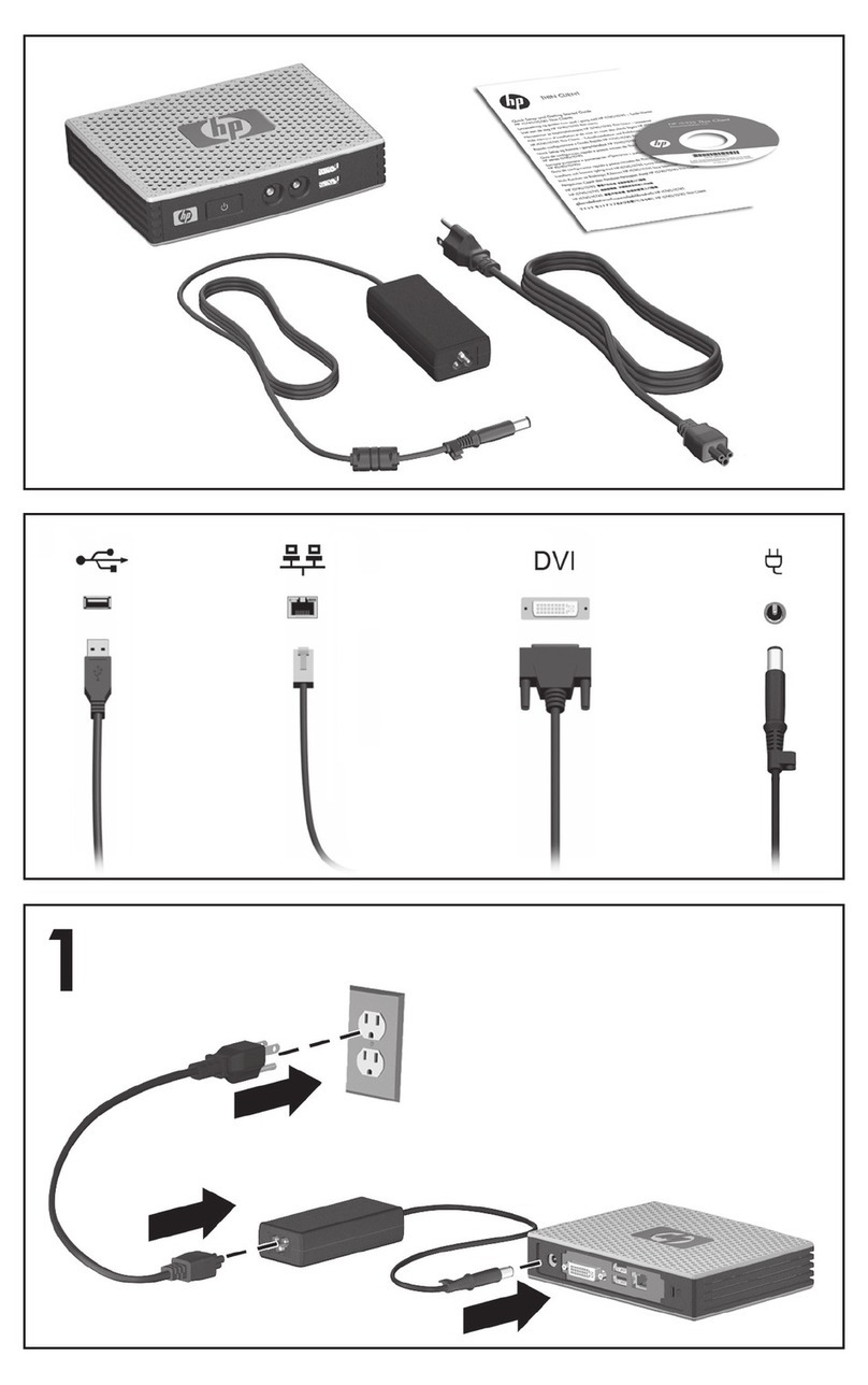 HP t5335 - Thin Client Getting started guide