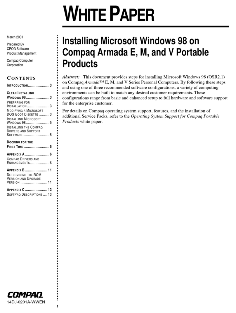 Compaq Armada E500 Series manual