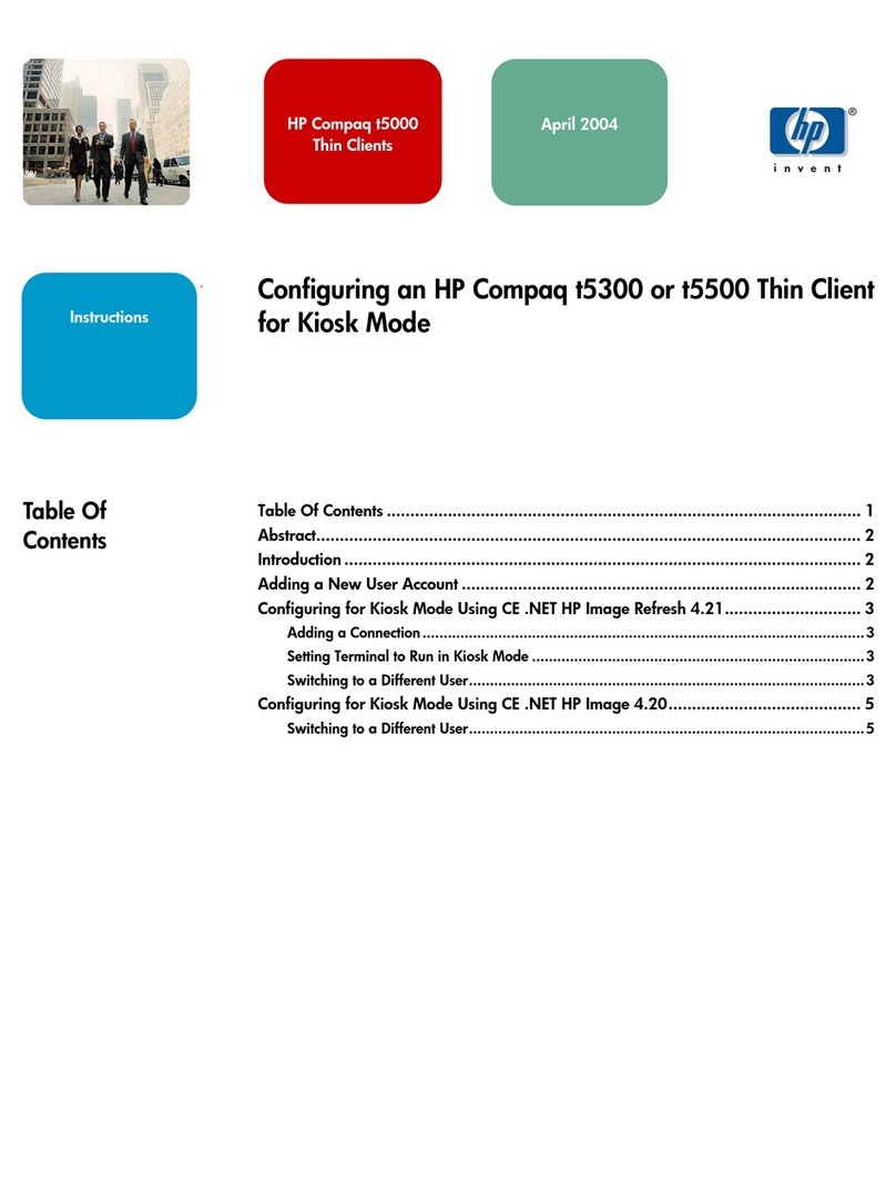 HP t5300 - Thin Client User manual
