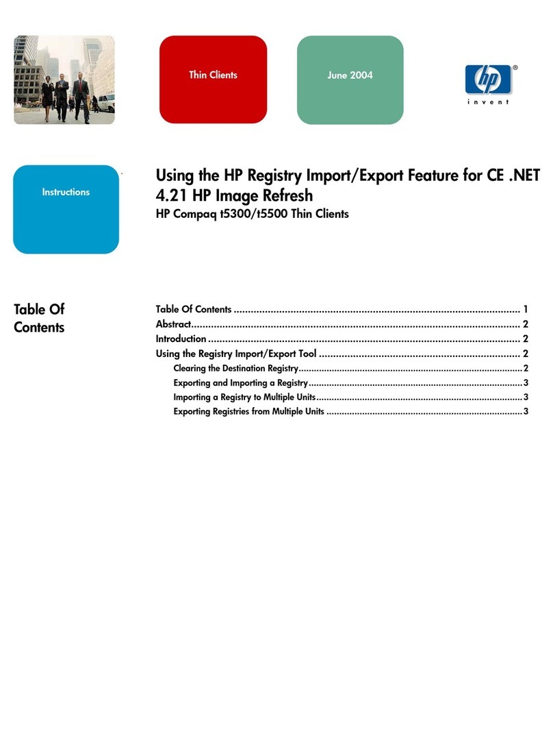 HP t5300 - Thin Client User manual