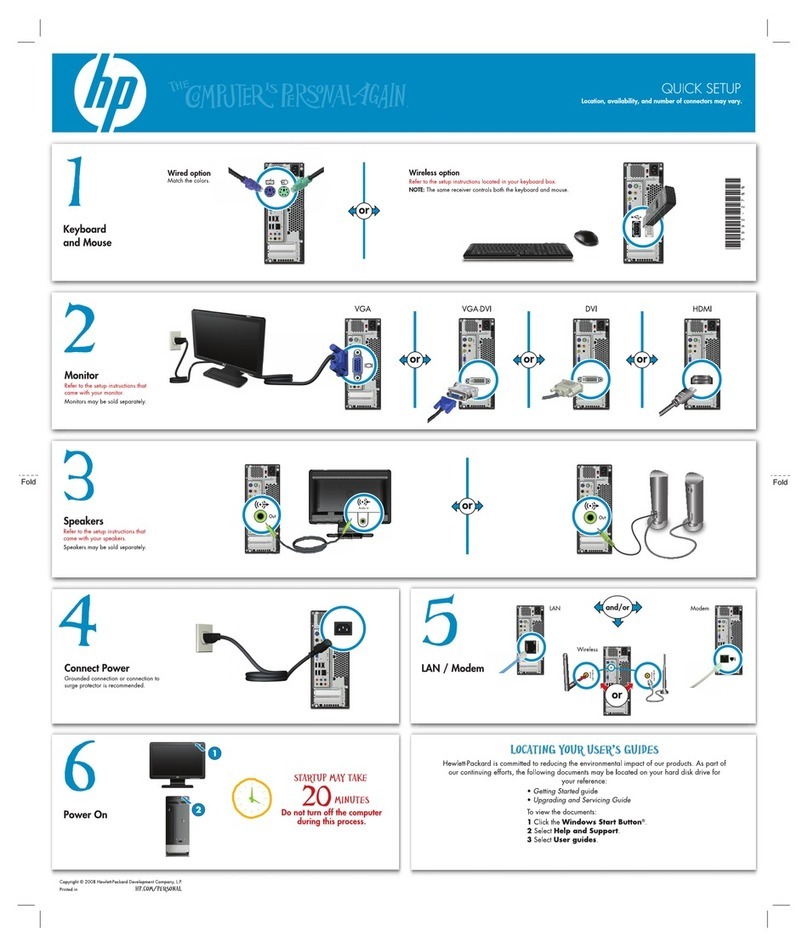 HP s3320f - Pavilion - Slimline Specification sheet