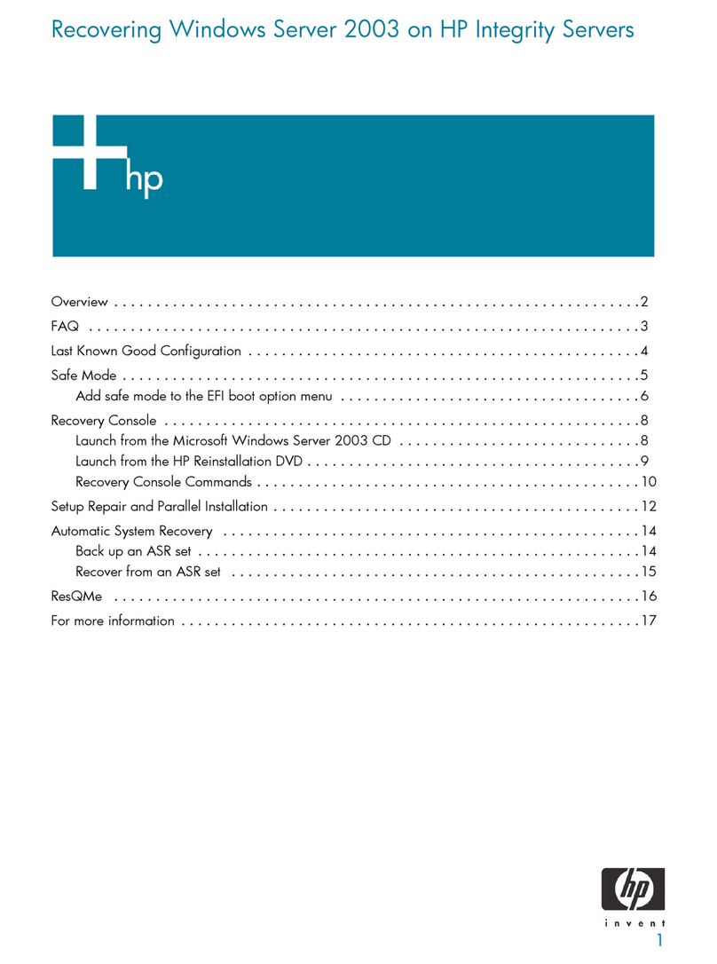 HP Rx2620-2 - Integrity - 0 MB RAM Manual