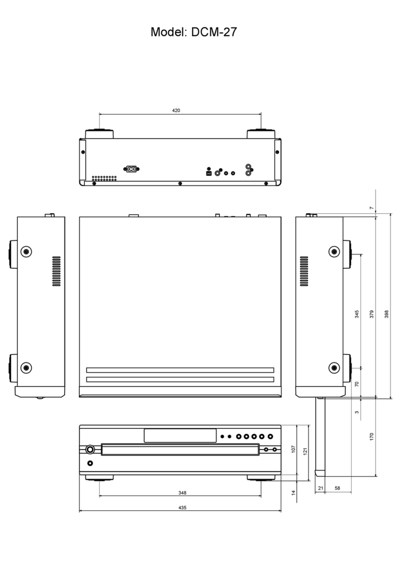 Denon DCM27 - DCM 27 CD Dimensions
