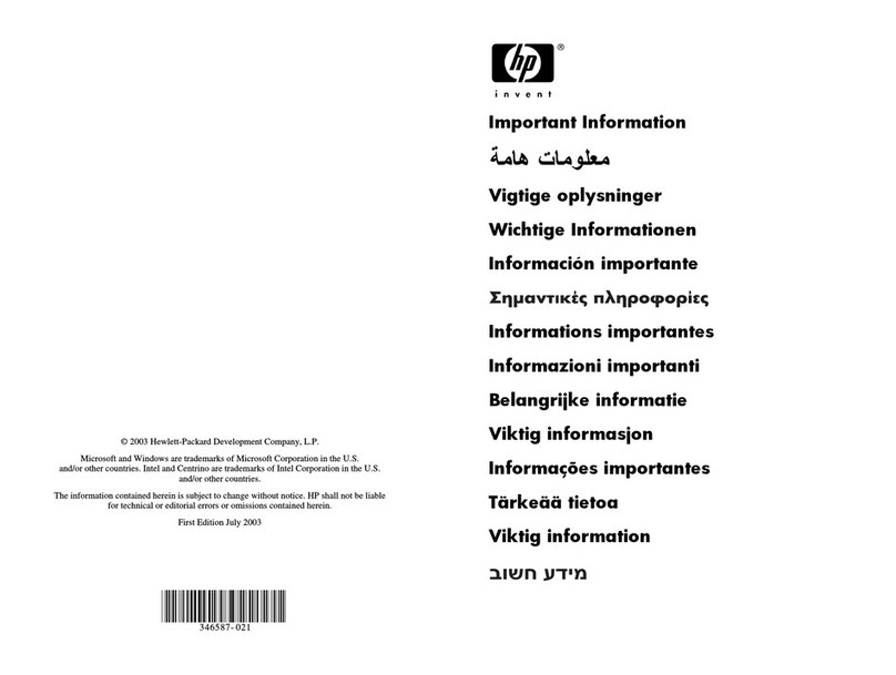 HP Pavilion zd7000 - Notebook PC Operating manual