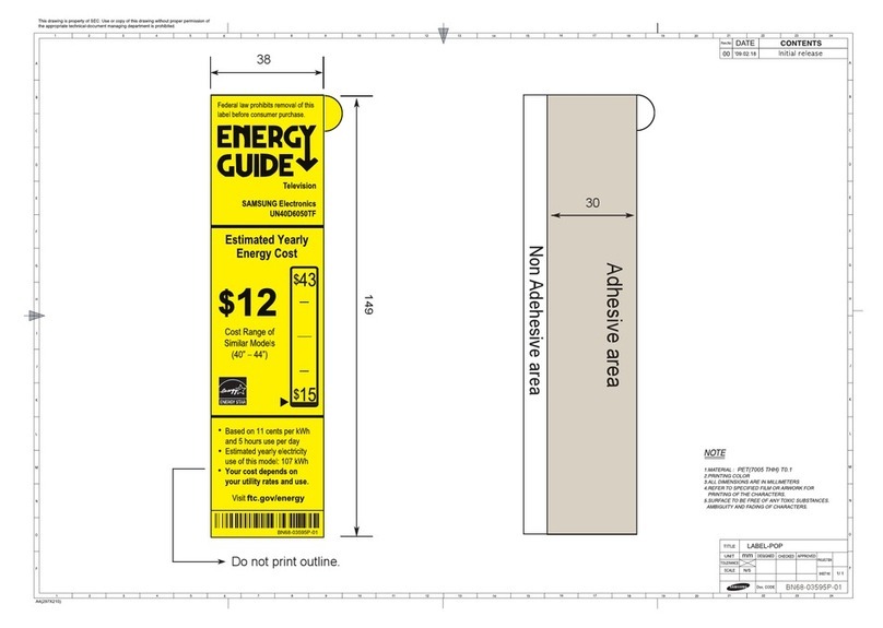Samsung UN40D6050TF User manual