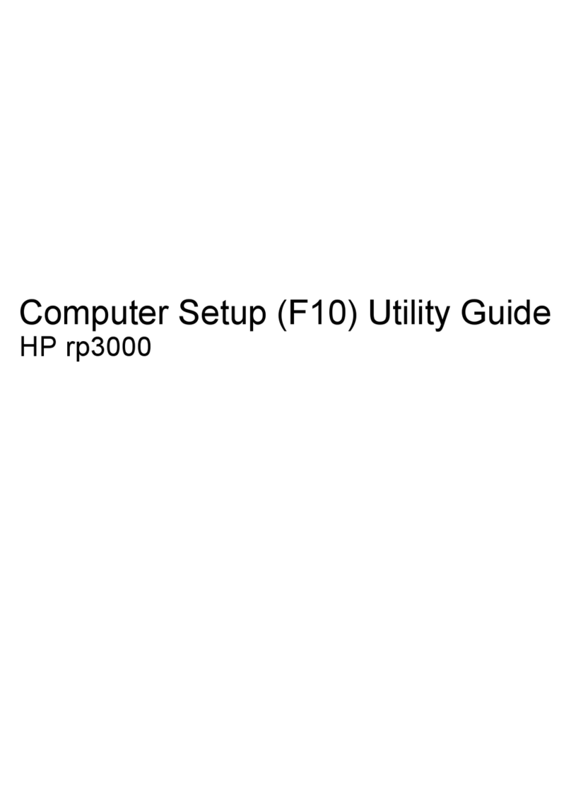 HP Rp3000 - Point of Sale System User manual HP Rp3000 - Point of Sale System User manual