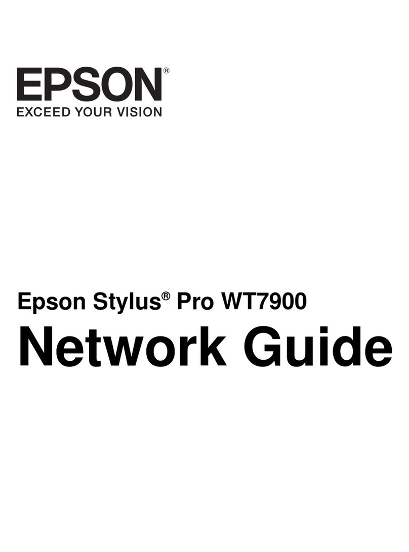 Epson STYLUS PRO WT7900 Installation and maintenance instructions