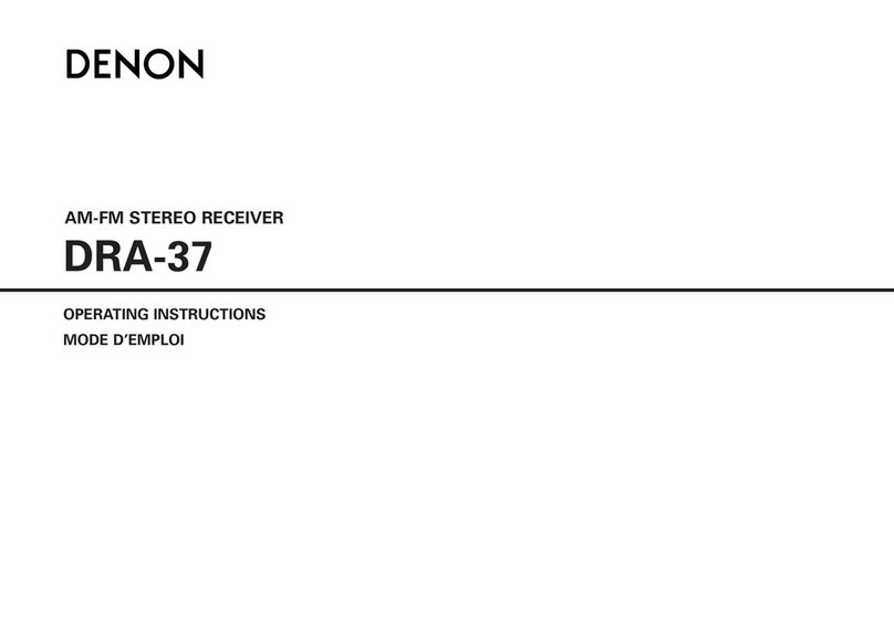 Denon DRA-37 - AM/FM Stereo Receiver User manual