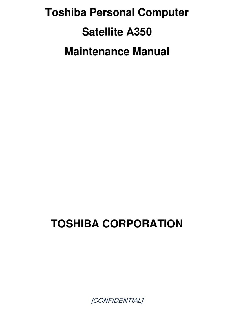 Toshiba Satellite A350 Series Maintenance manual