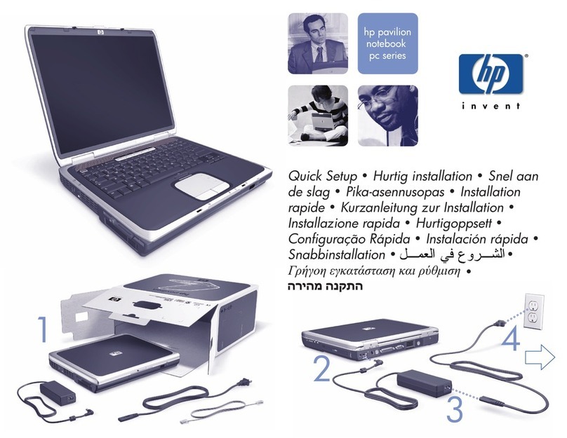HP Pavilion ze5200 - Notebook PC Quick setup