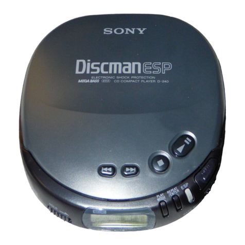 Sony Discman D-240 User manual