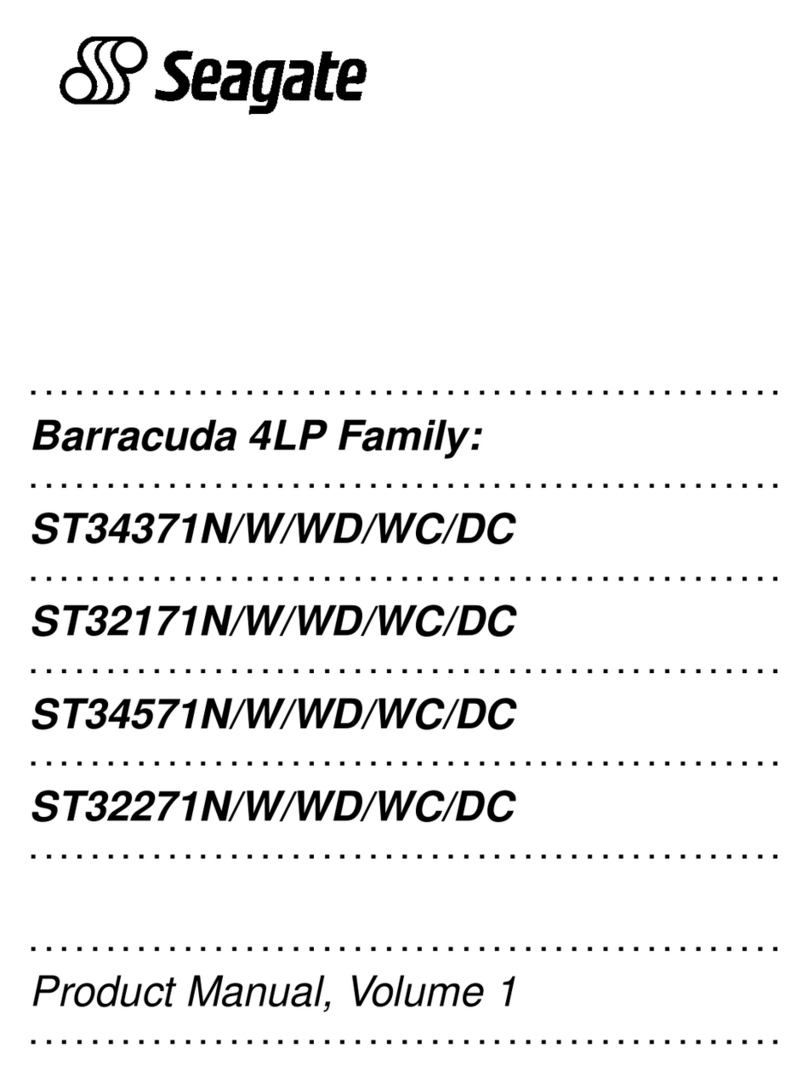 Seagate ST34371N - Barracuda 4.3 GB Hard Drive User manual Seagate ST34371N - Barracuda 4.3 GB Hard Drive User manual