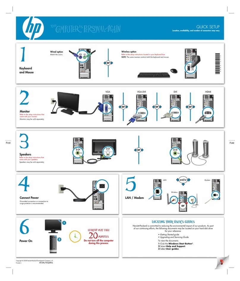 HP s3330f - Pavilion - Slimline Specification sheet