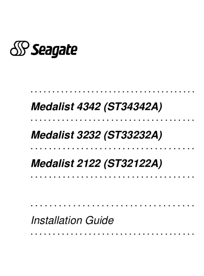 Seagate ST34342A - Medalist 4.3 GB Hard Drive User manual