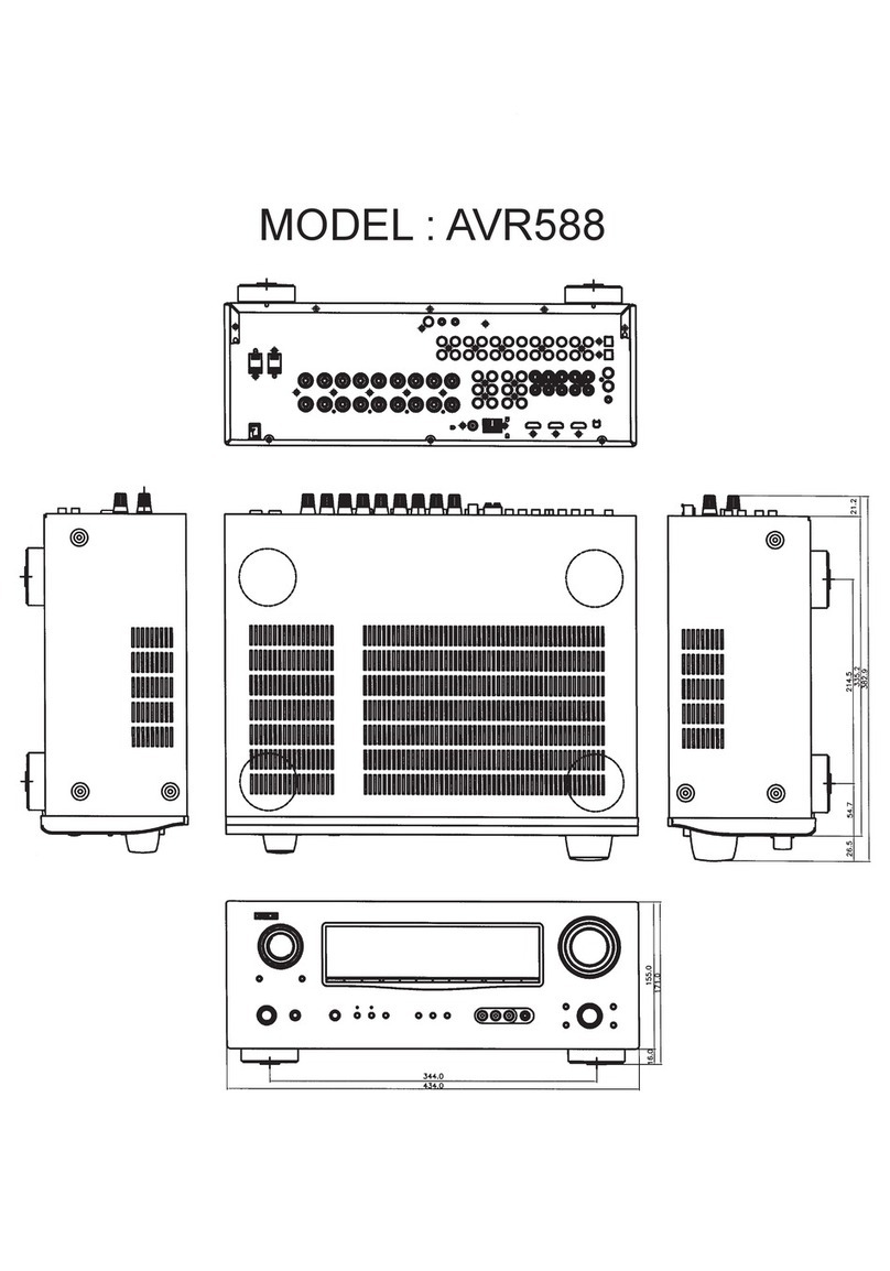 Denon DHT-588BA Dimensions