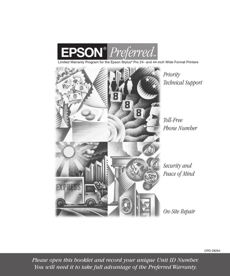 Epson Stylus Pro 7890 Series Use and maintenance manual