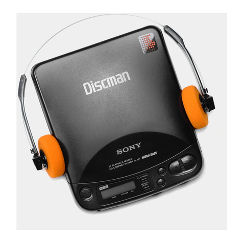 Sony Discman D-121 User manual