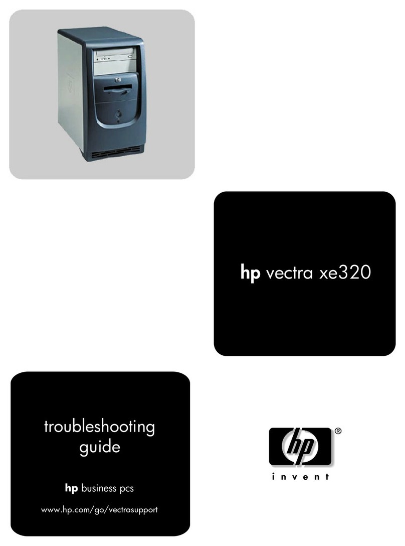HP Vectra XE320 User manual