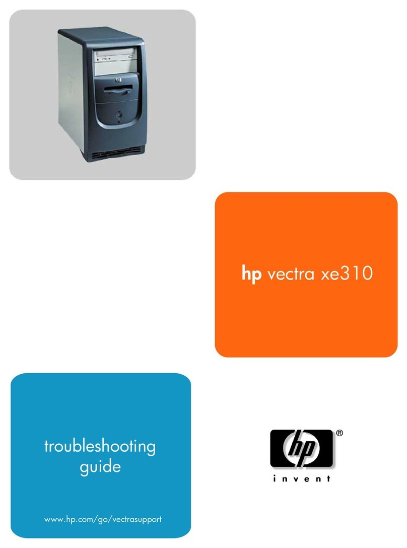 HP Vectra XE310 User manual HP Vectra XE310 User manual