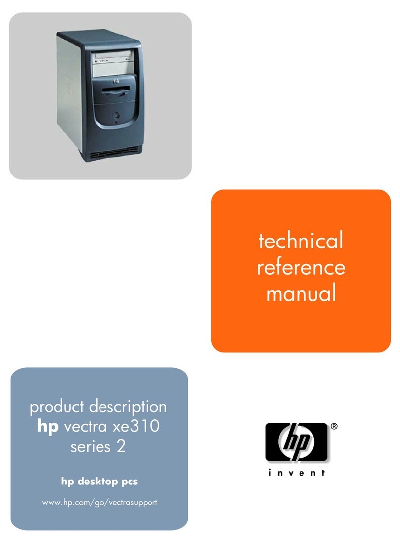 HP Vectra XE310 Technical reference manual
