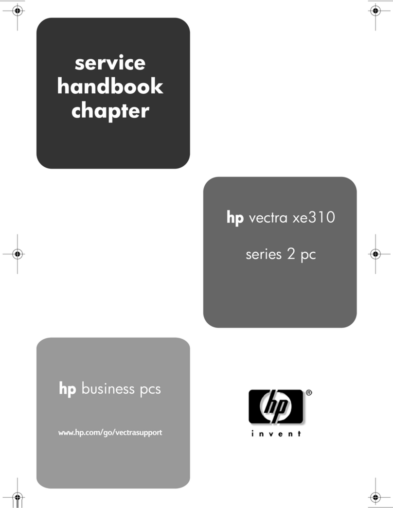 HP Vectra XE310 User manual