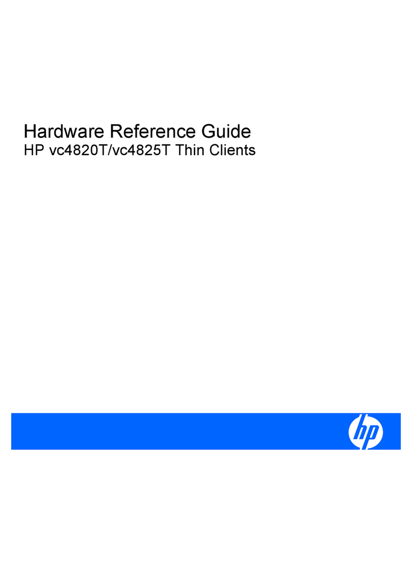 HP vc4820T - Thin Client Operating and maintenance manual