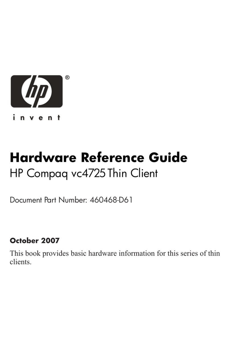 HP vc4725 - Thin Client Operating and maintenance manual