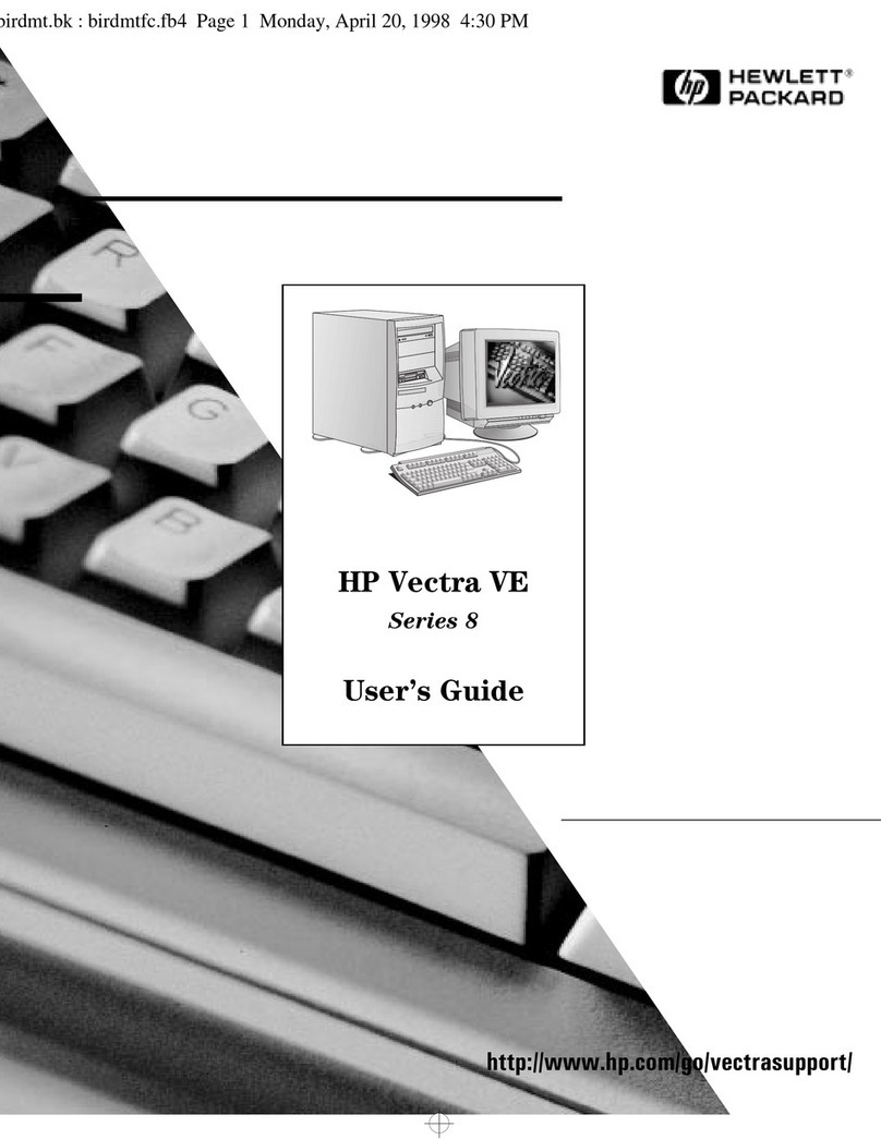 HP Vectra VE 6/xxx - 8 User manual