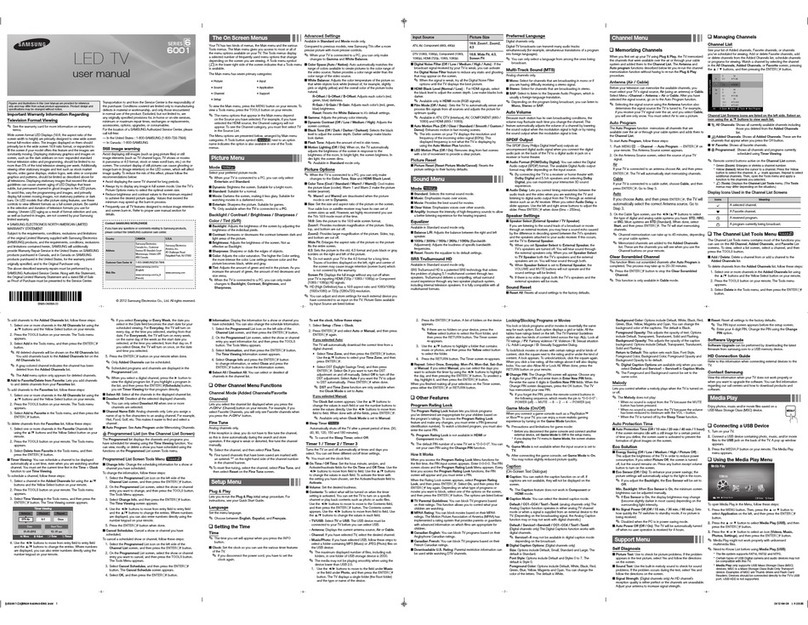 Samsung UN55EH6001F user manual