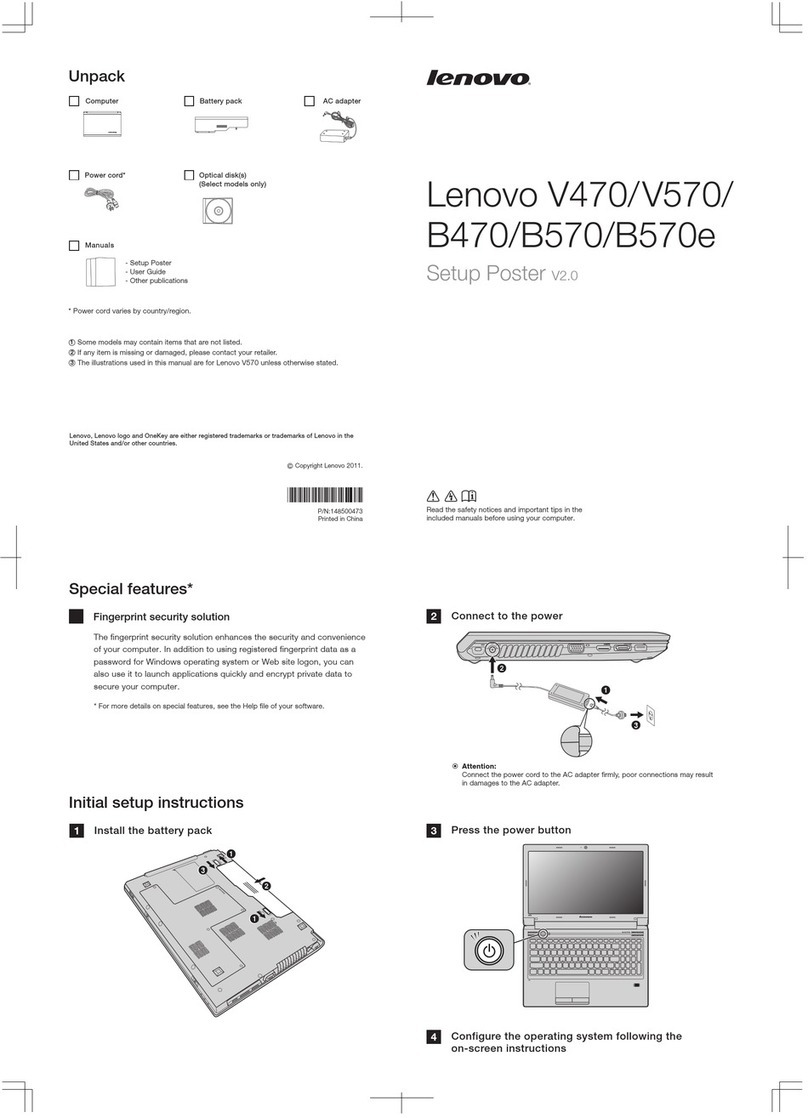 Lenovo IdeaPad V470 User manual
